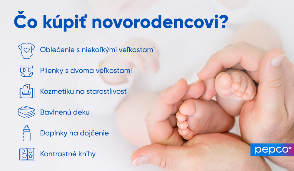 Infografika Pepco „Čo kúpiť novorodencovi?“