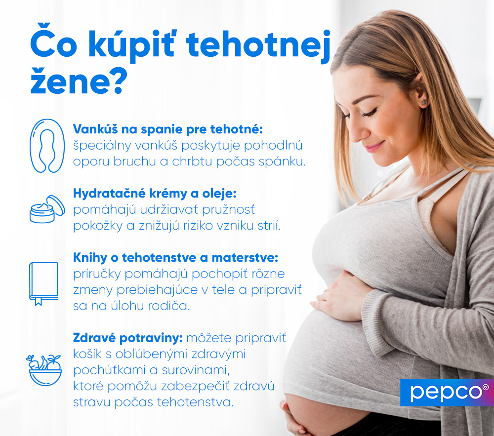 Infografika Pepco: Čo kúpiť tehotnej žene? 