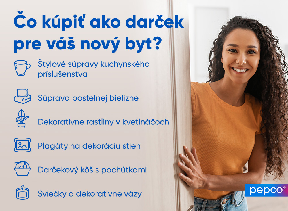 Infografika Pepco o darčeku do nového bytu