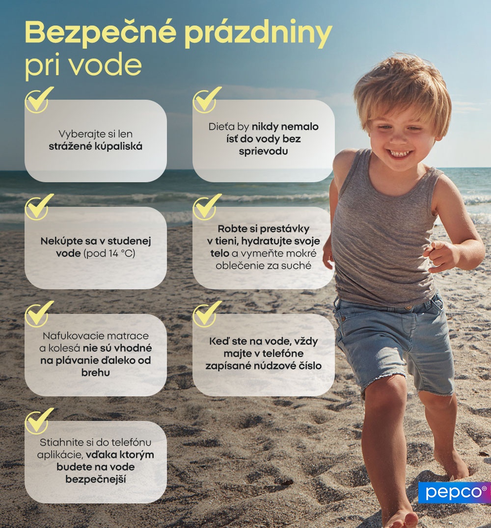 Bezpečné prázdniny pri vode.