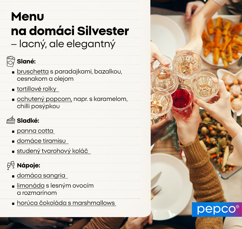 Menu na domáci Silvester - lacný, ale elegantný 