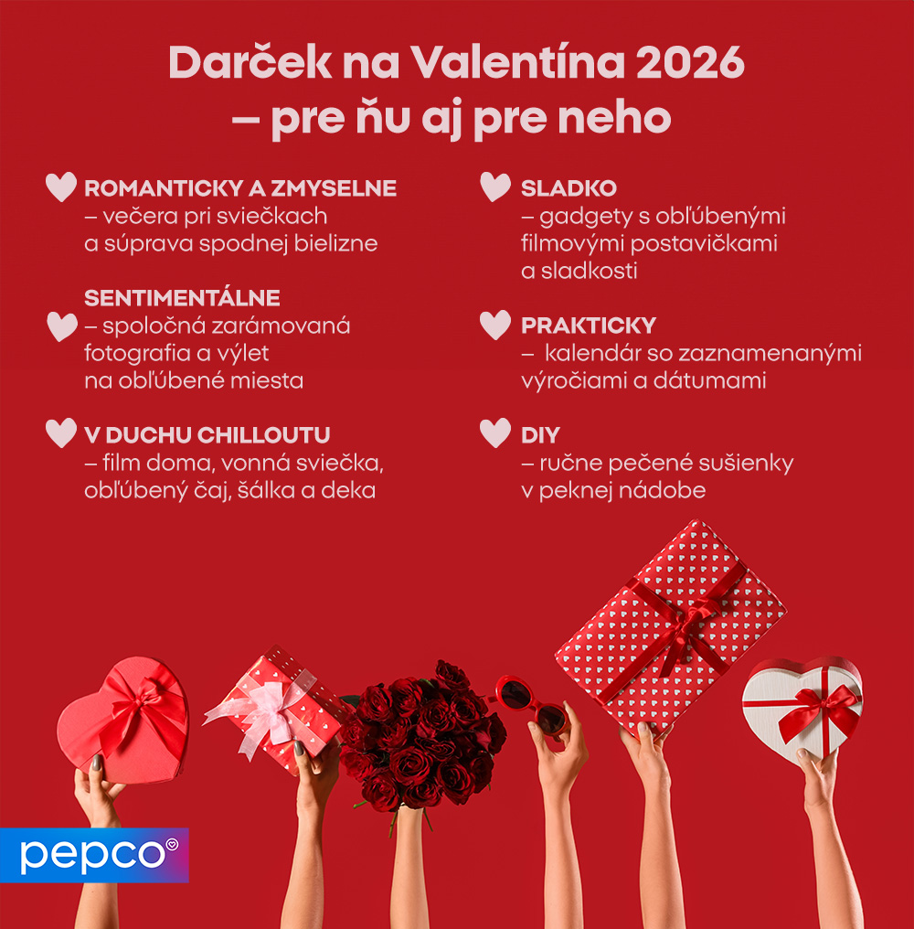 Darček na Valentína 2026 – pre ňu aj pre neho 