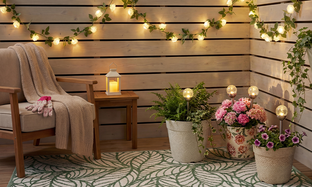 Útulný kútik na terase